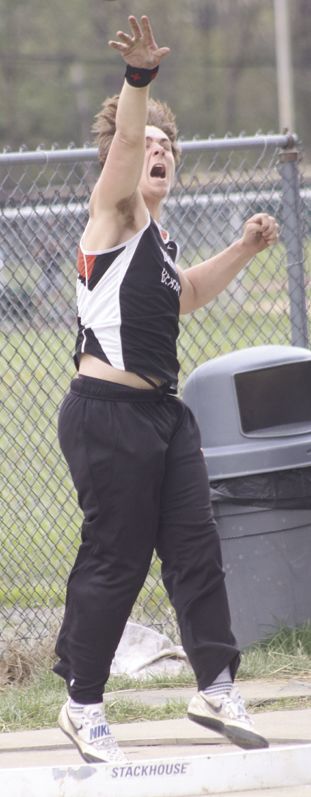 Thrower Logan Harrington.